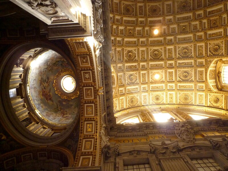 Ornate Cathedral Ceiling — Gold