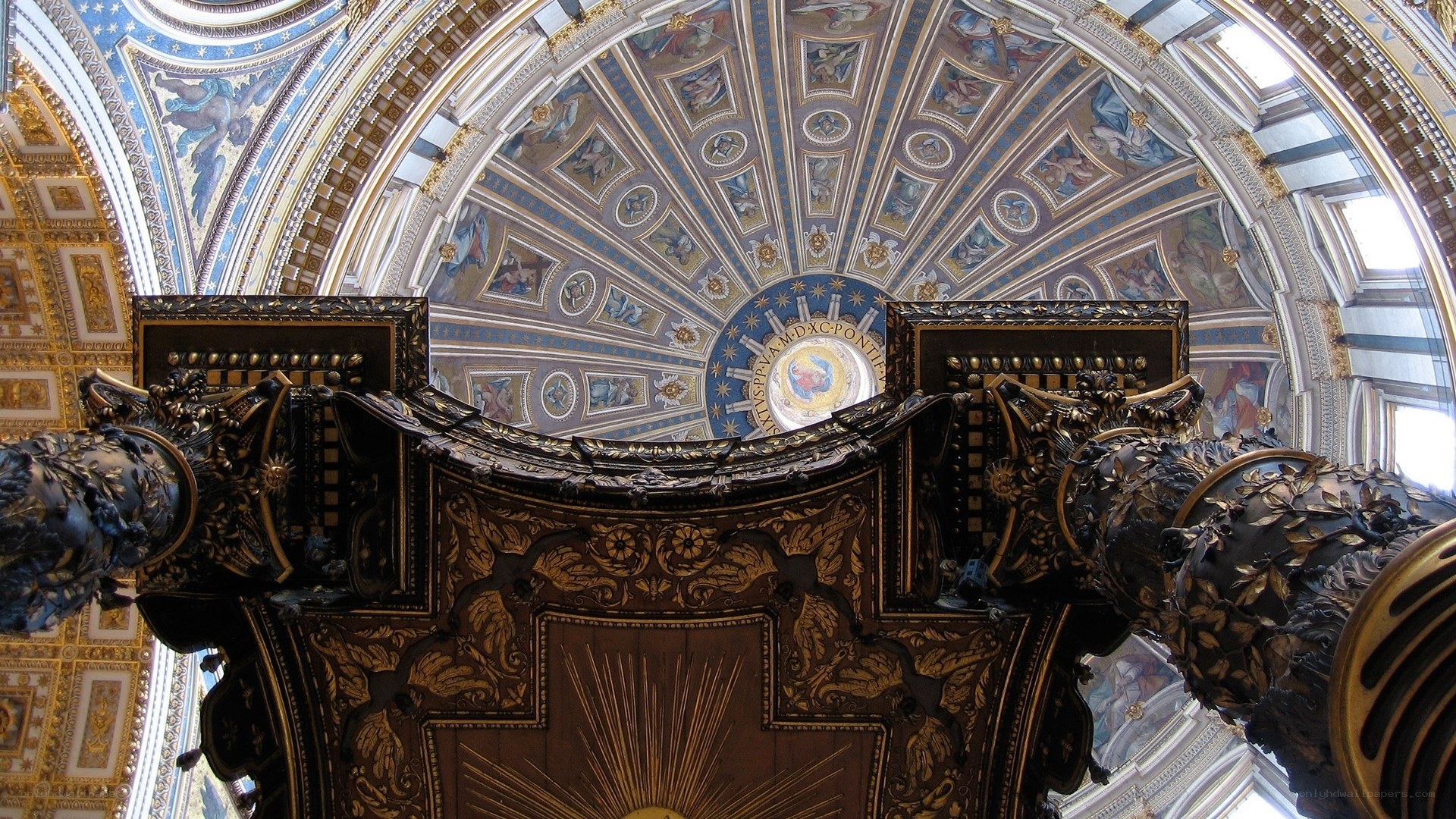 ornate cathedral ceiling