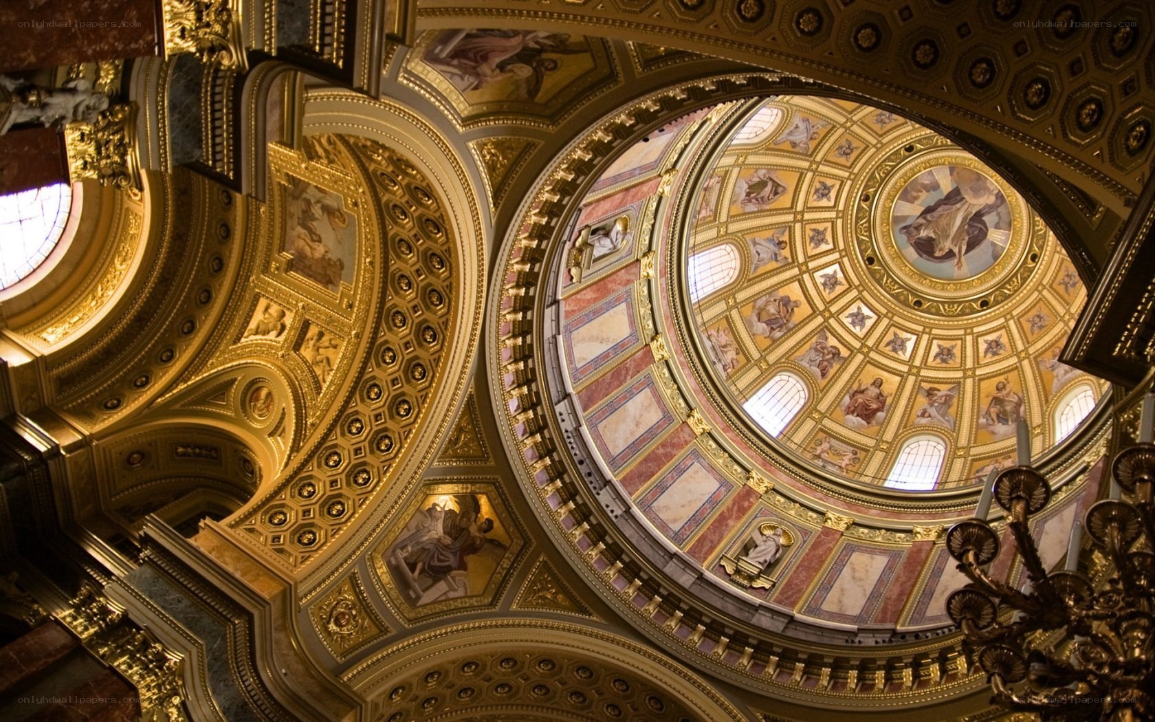 ornate cathedral dome ceiling