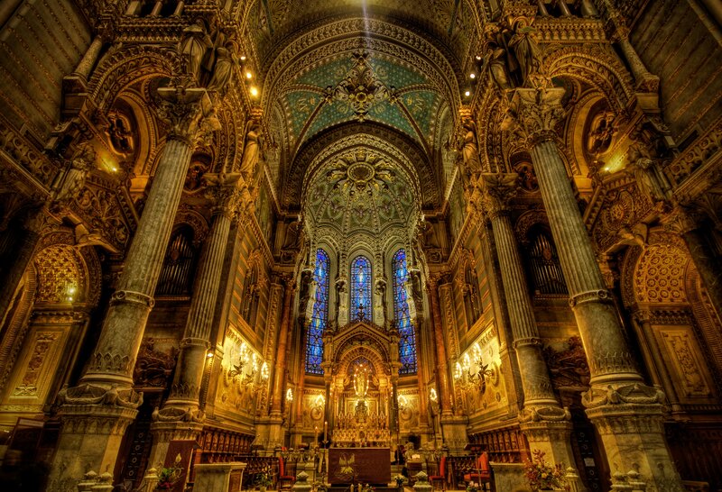 Ornate cathedral interior