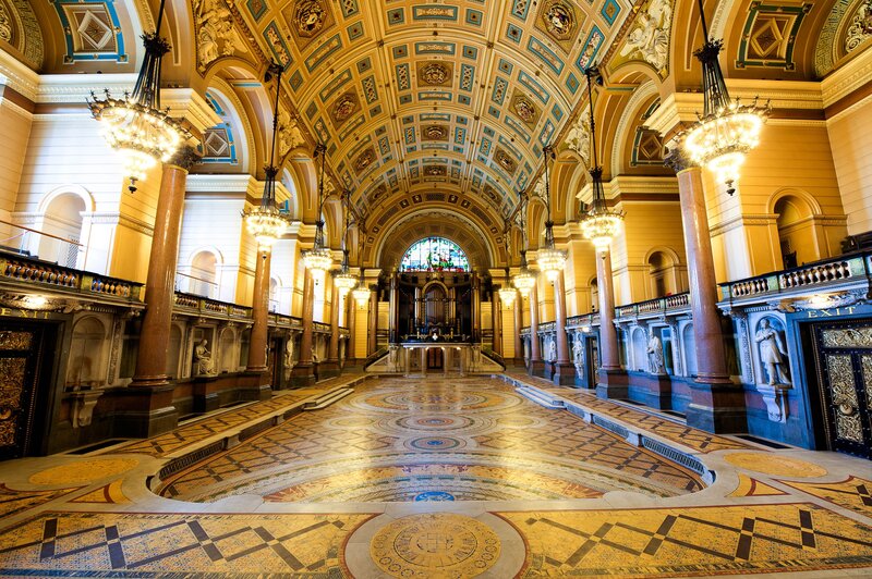 Ornate Cathedral Interior — Gold