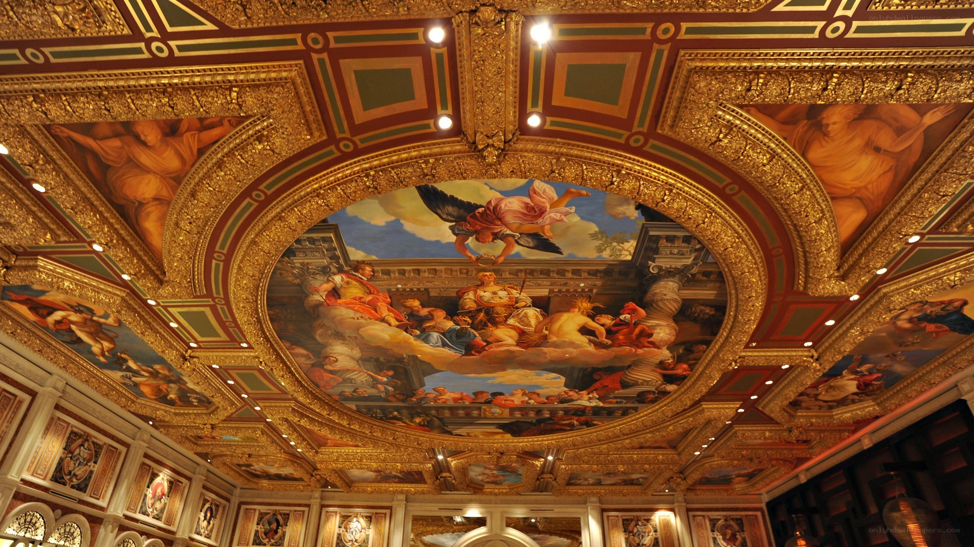 ornate ceiling fresco