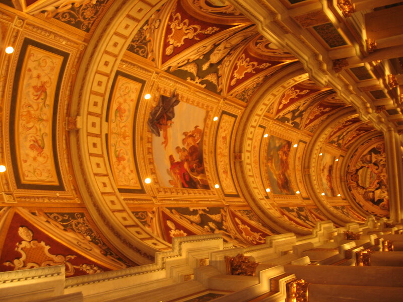 Ornate Ceiling Frescoes — Gold