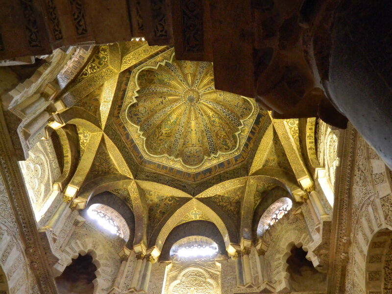 Ornate Ceiling Interior — Gold, Dramatic