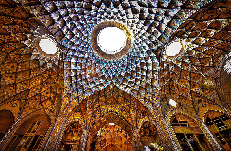 Ornate Ceiling with Skylights