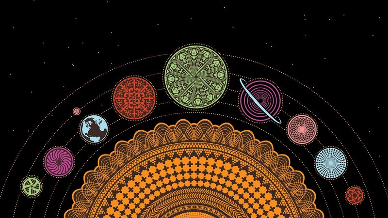 Ornate Celestial Bodies — Black