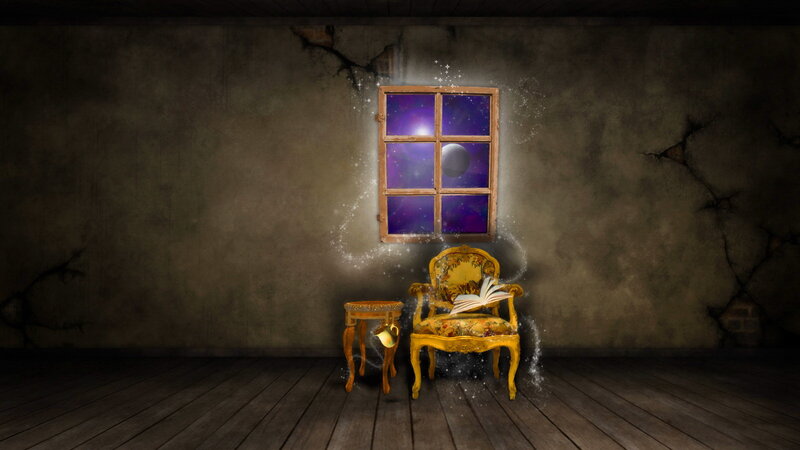Ornate Chair and Window