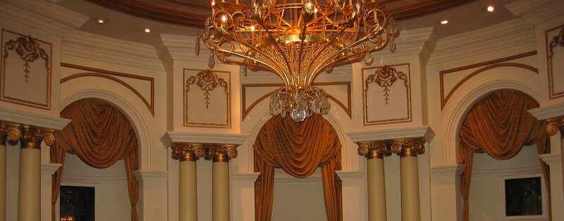 Ornate Chandelier in Hall