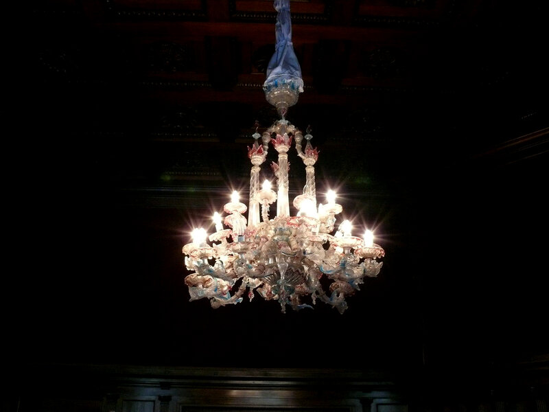 Ornate Chandelier — White