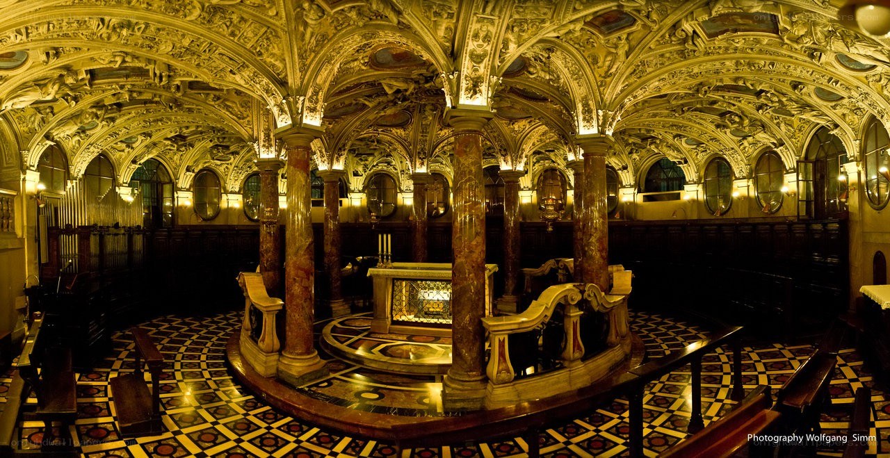 Ornate chapel interior