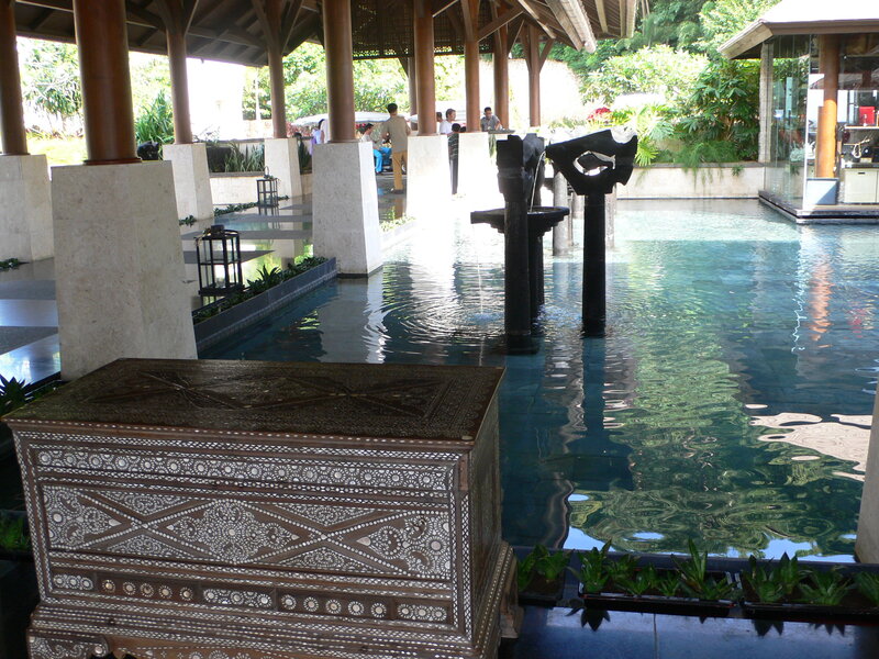 Ornate Chest Near Pool