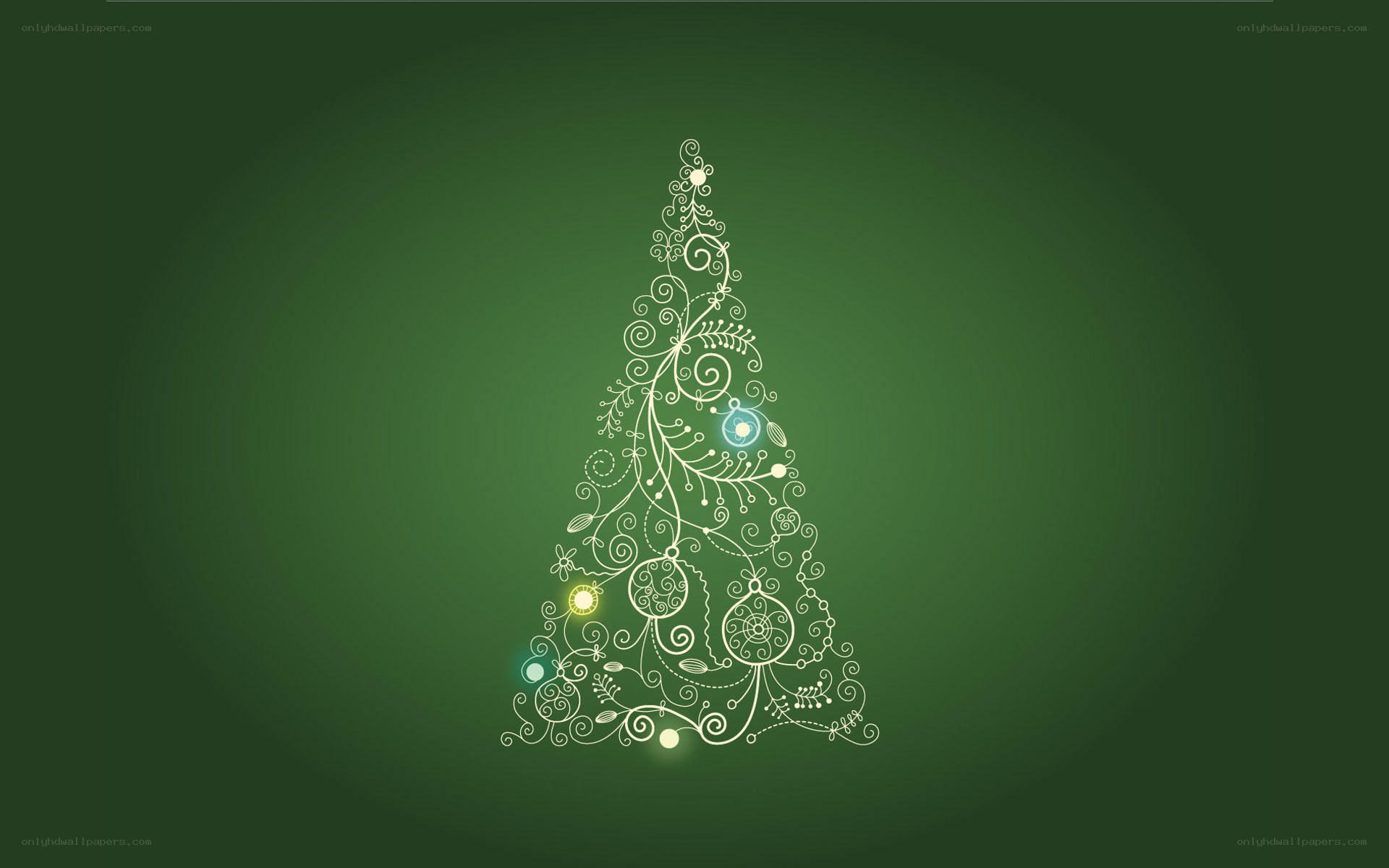 ornate christmas tree design