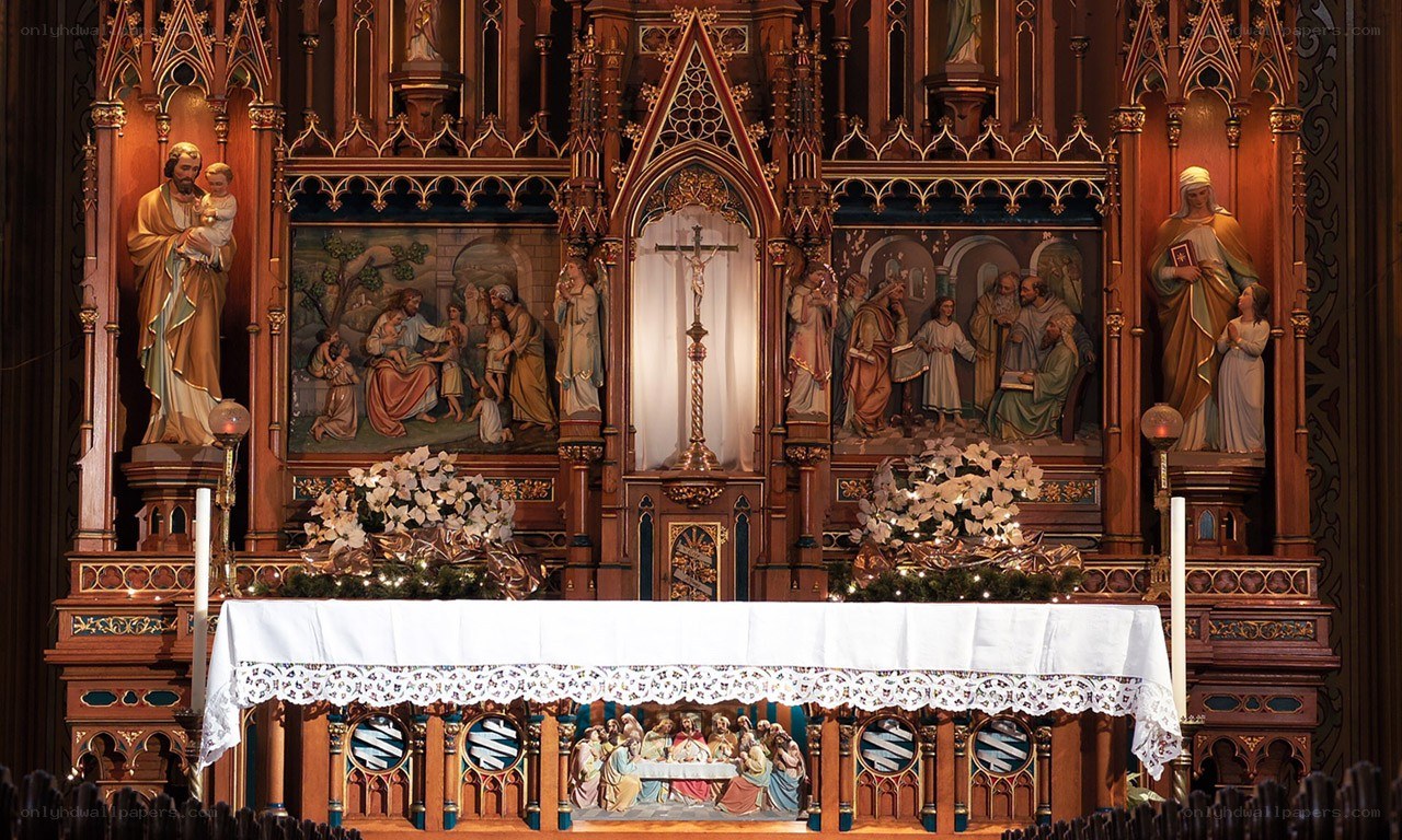 ornate church altar