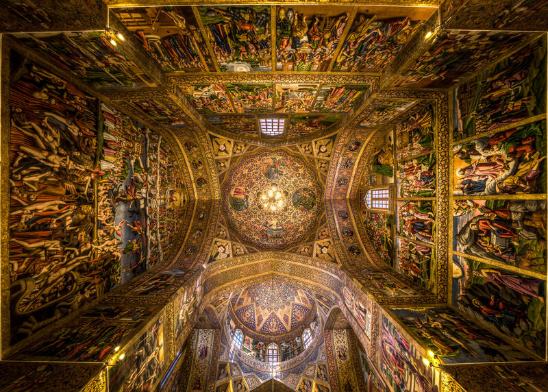 Ornate Church Ceiling — Gold