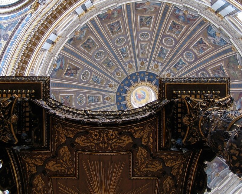 ornate church ceiling