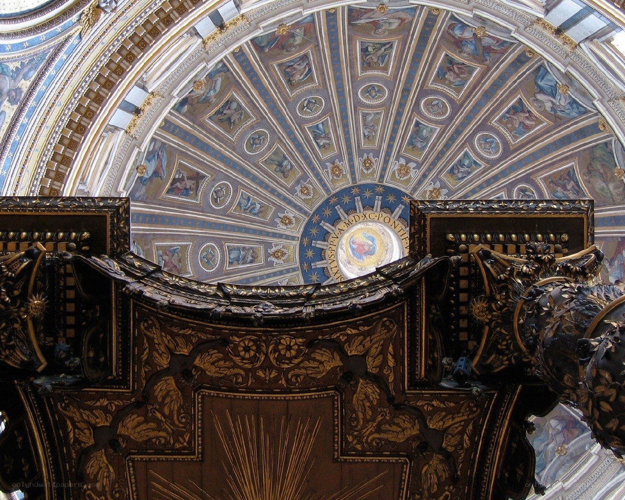 ornate church ceiling