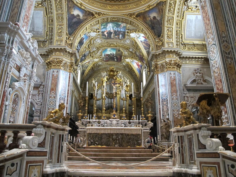 Ornate Church Interior — Gold, Grand