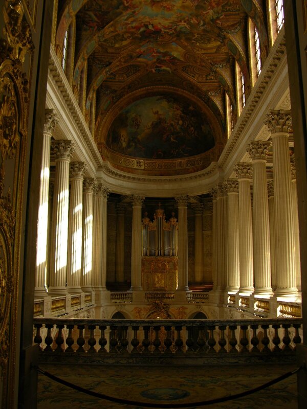 Ornate church interior with organ