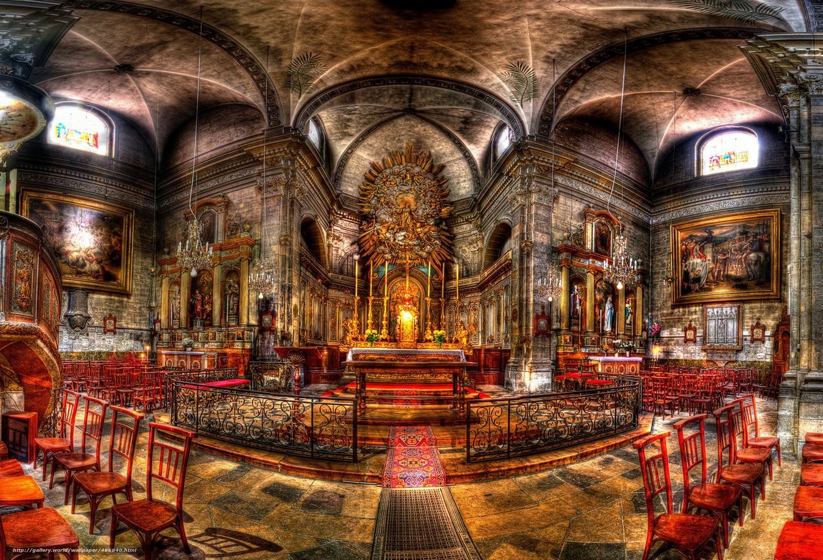 Ornate church interior