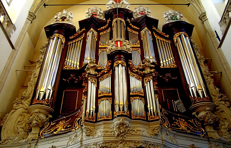 ornate church organ