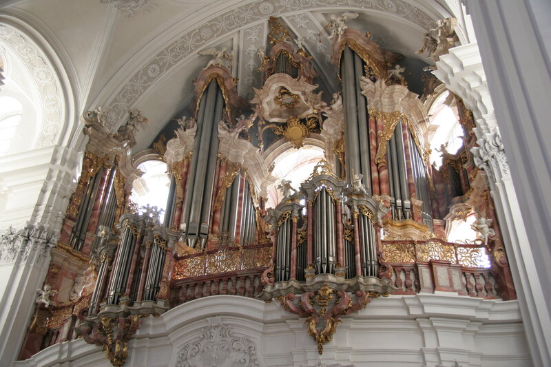 Ornate Church Organ — White