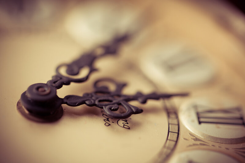 Ornate Clock Hands — Beige
