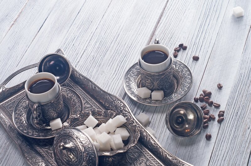 Ornate Coffee Set — Silver