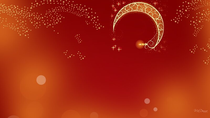 Ornate Crescent Moon