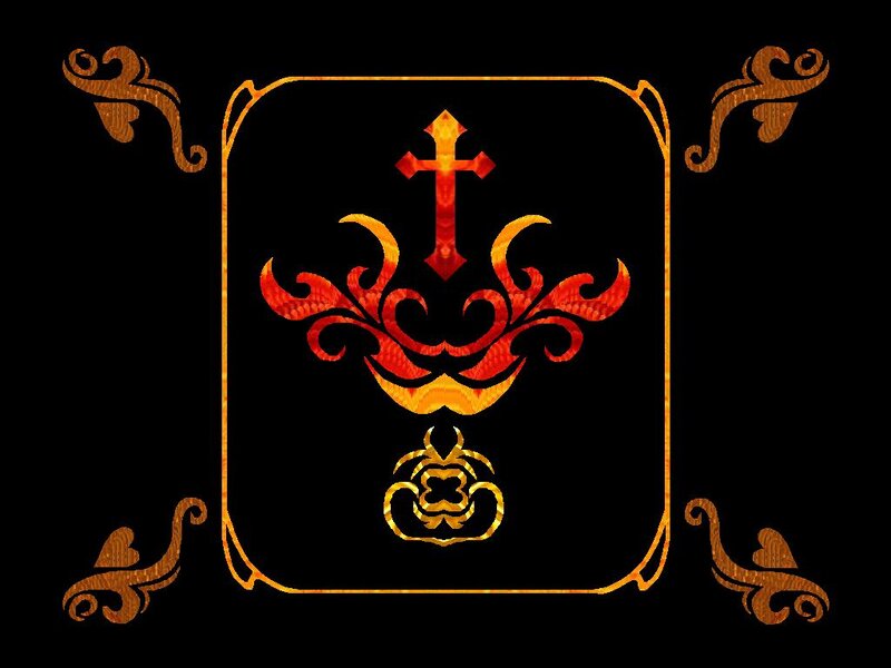 Ornate Crest with Cross