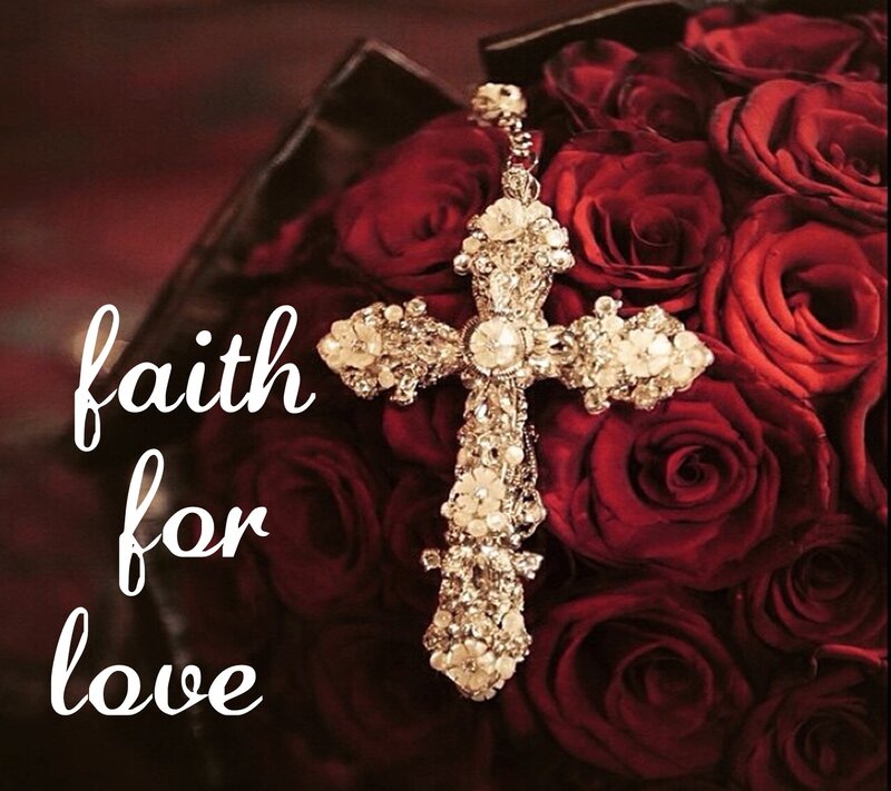 Ornate Cross on Roses