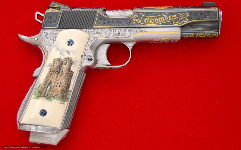 ornate custom pistol