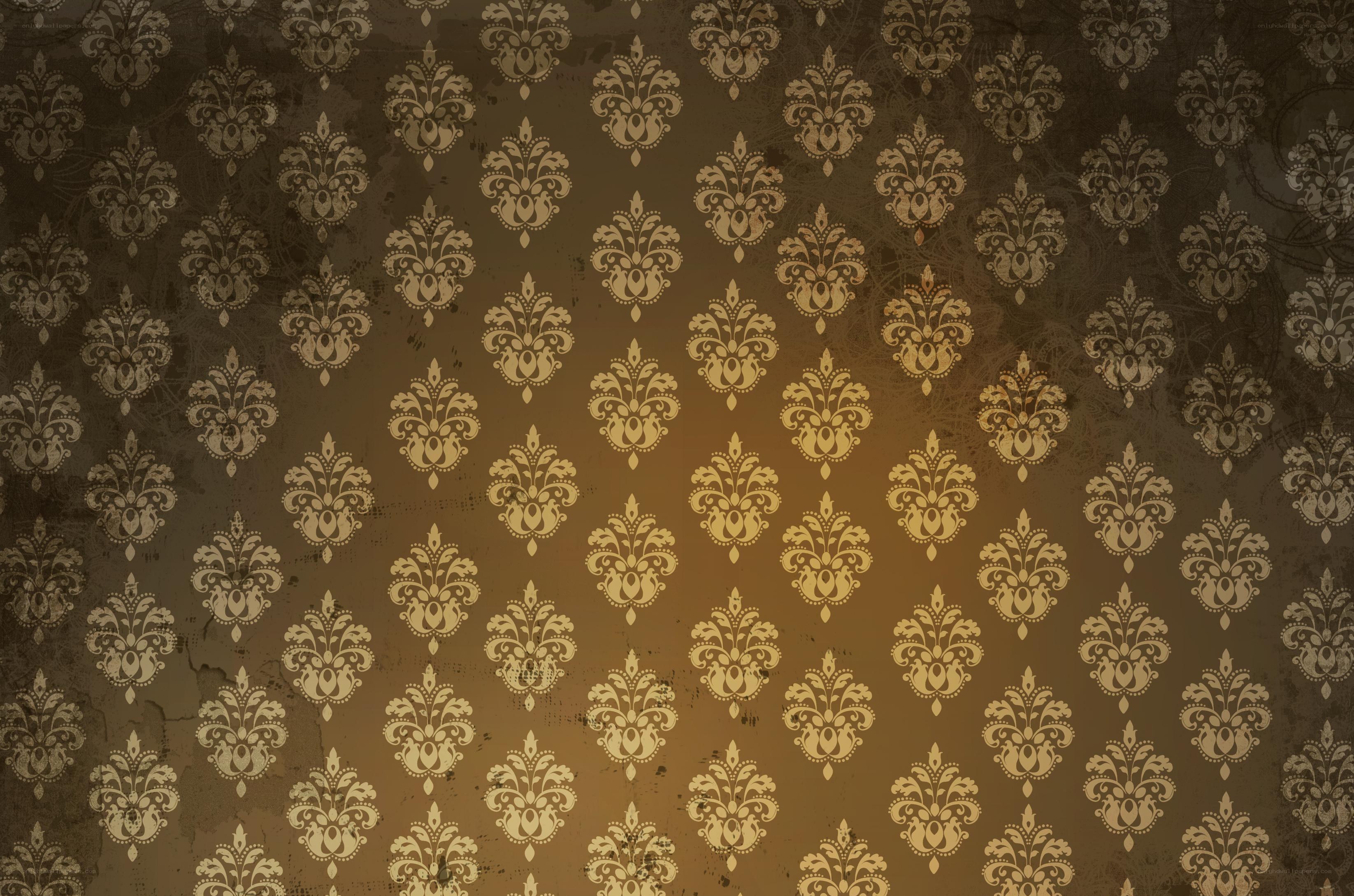 ornate damask pattern wallpaper