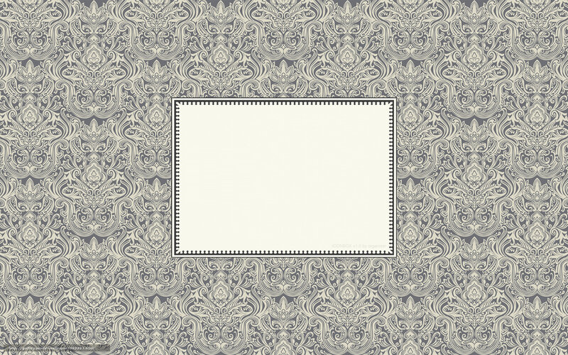 ornate damask pattern with frame