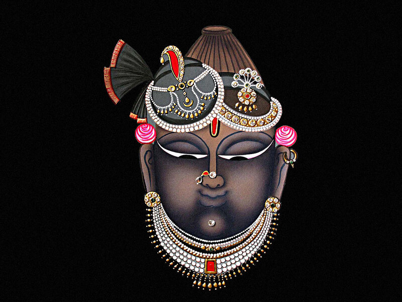 ornate deity portrait