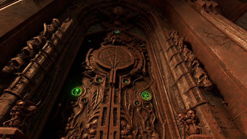 Ornate Demonic Door
