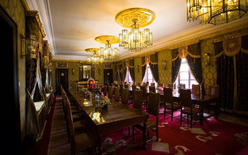 ornate dining hall interior