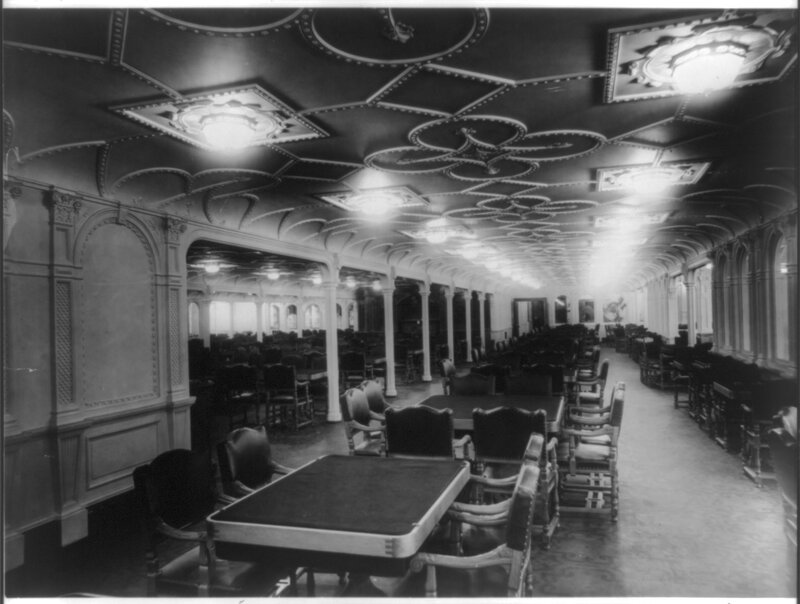 Ornate dining hall interior