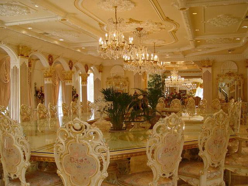 Ornate Dining Room — Cream