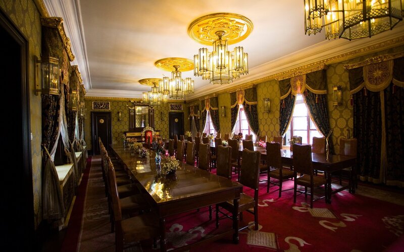 Ornate Dining Room — Gold, Opulent
