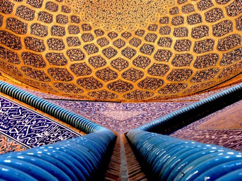 Ornate Dome Interior — Blue