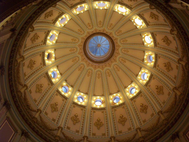 ornate domed ceiling