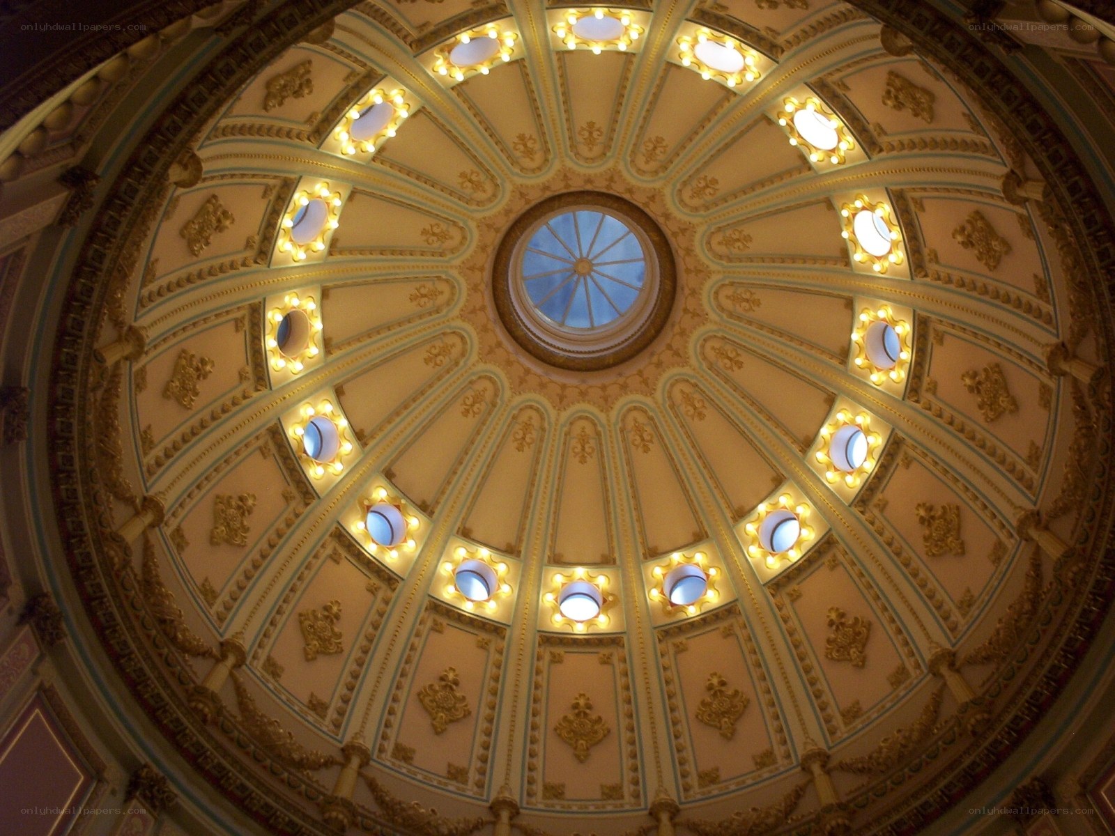 ornate domed ceiling