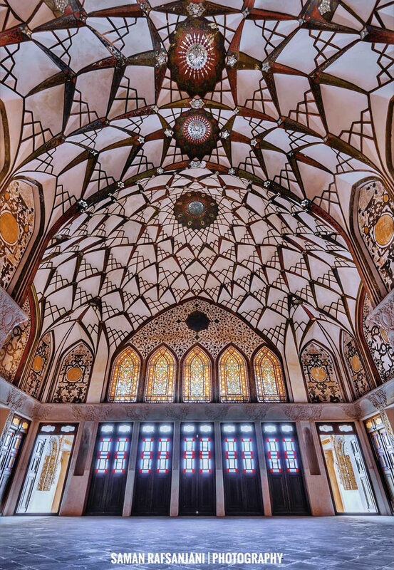 Ornate Domed Ceiling — White