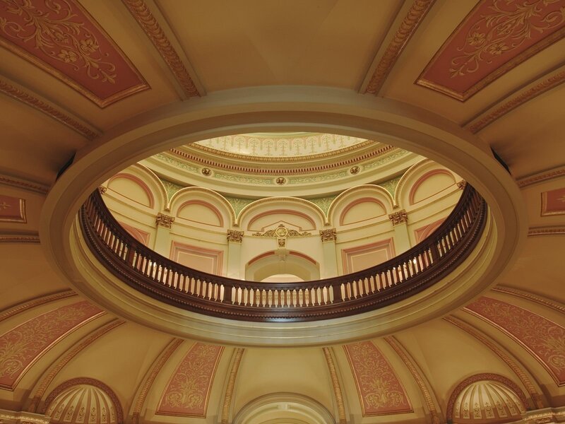 ornate domed interior