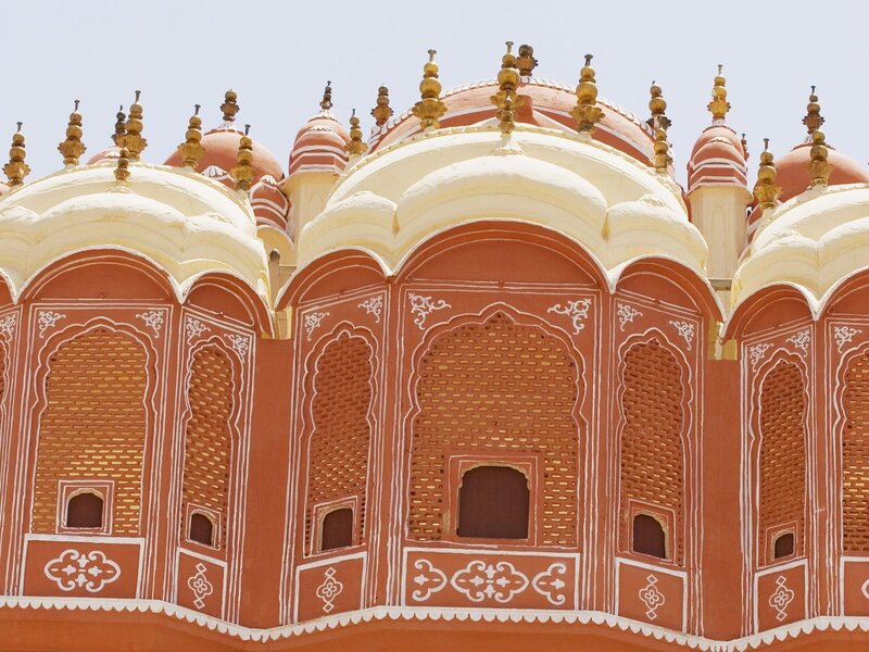 ornate domes of a palace