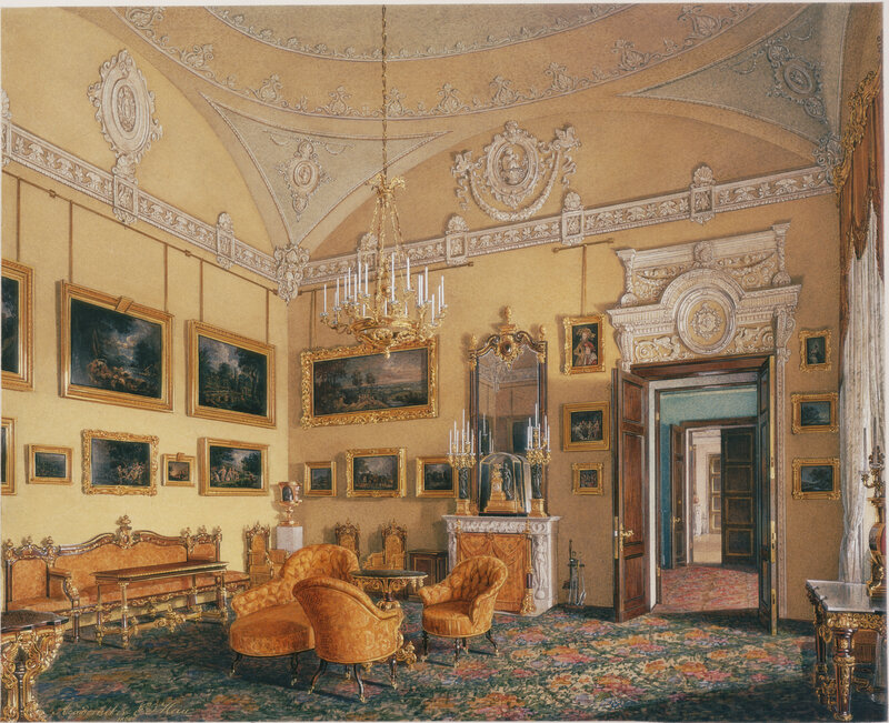 ornate drawing room interior
