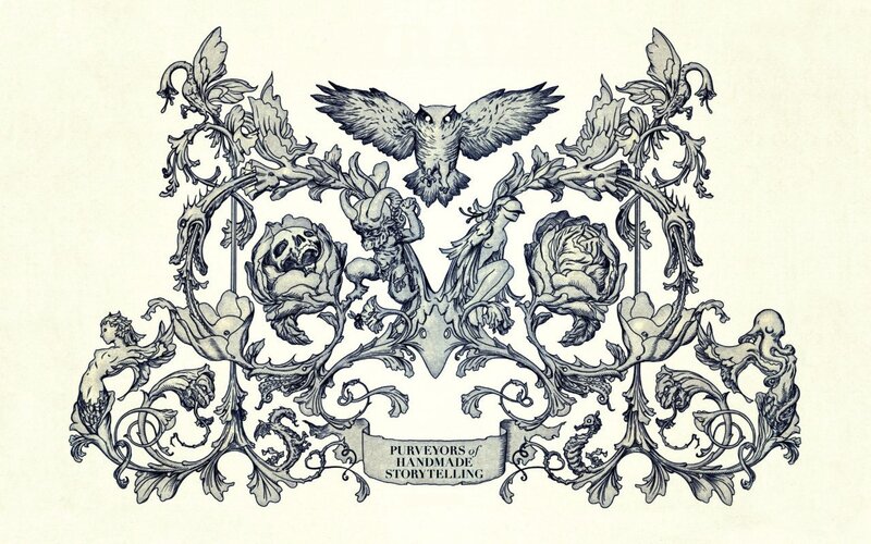 Ornate Emblem with Creatures