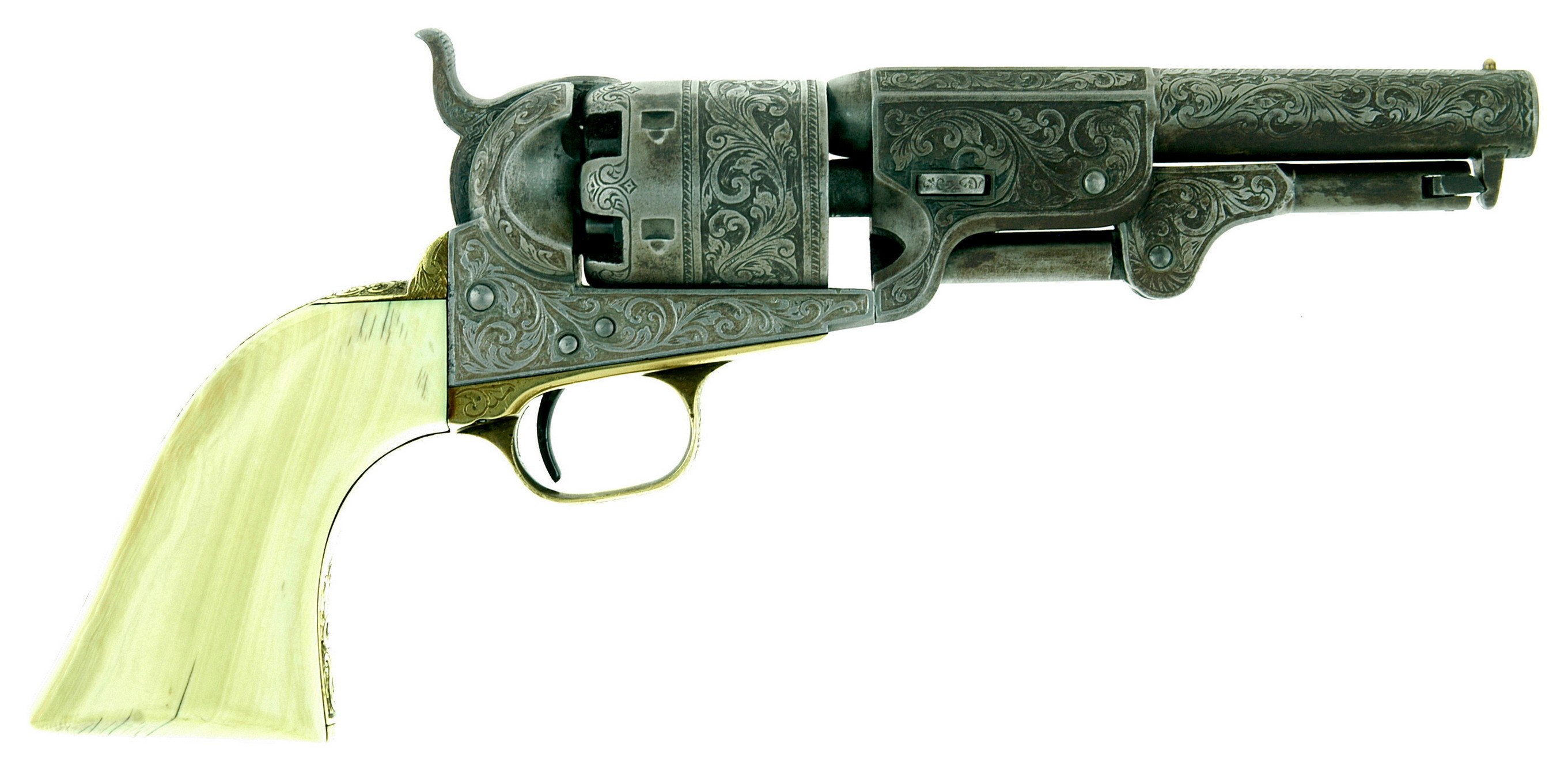 ornate engraved revolver