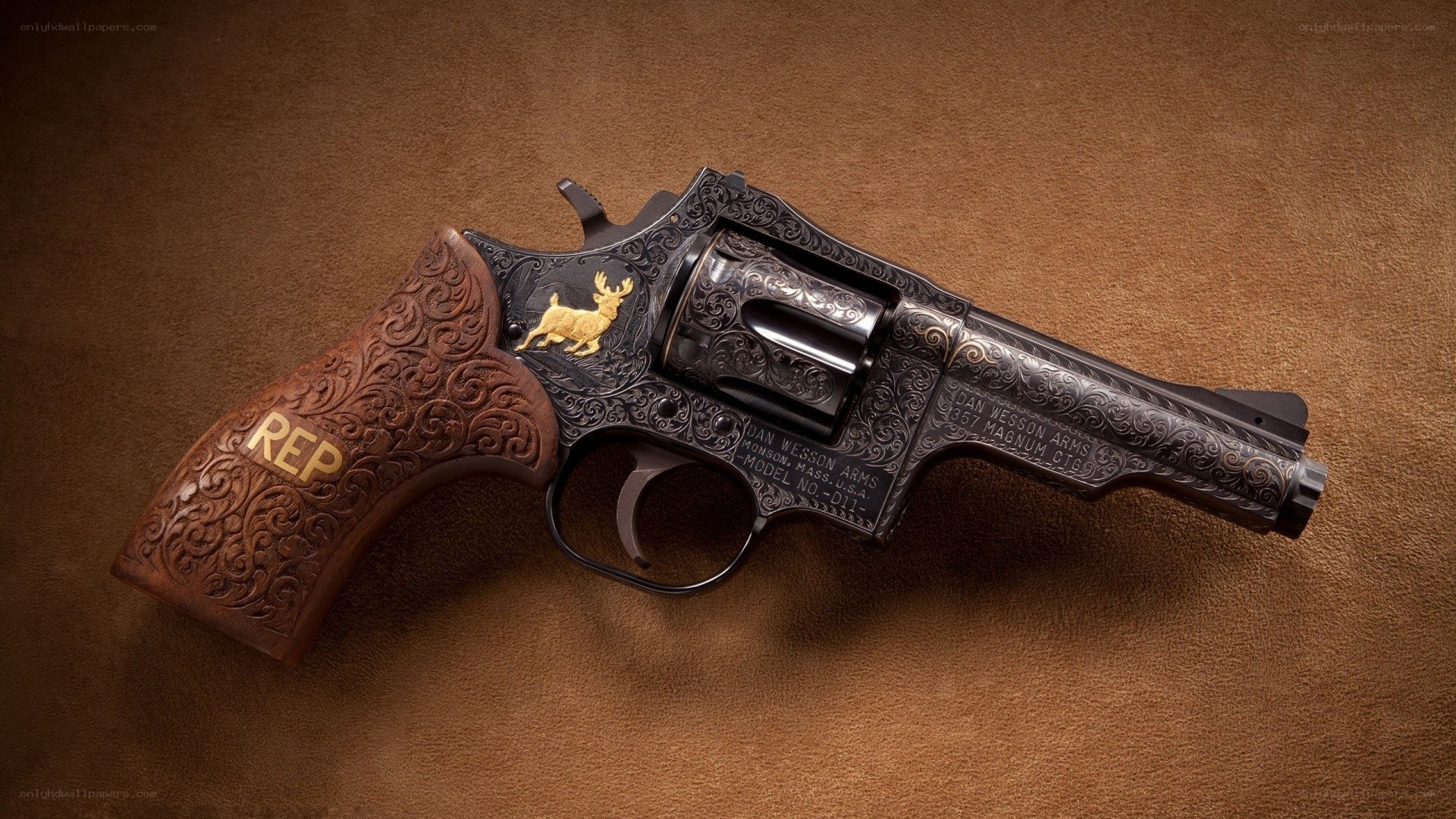 ornate engraved revolver