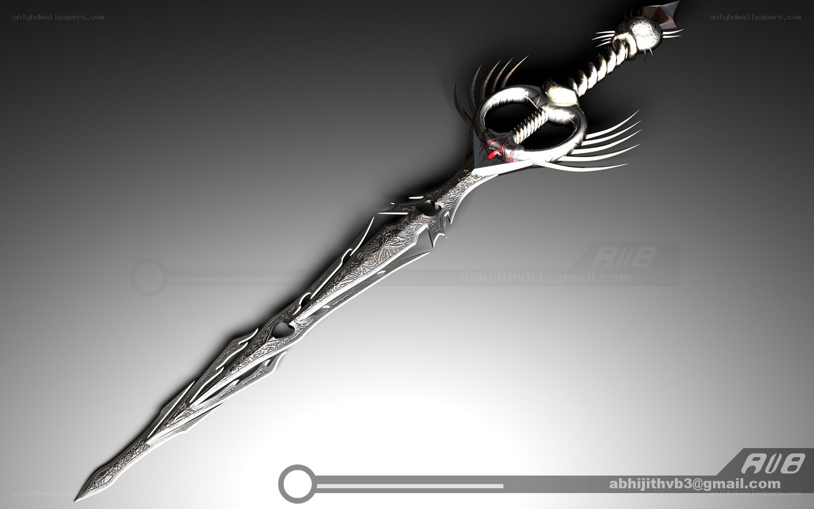 ornate fantasy sword design